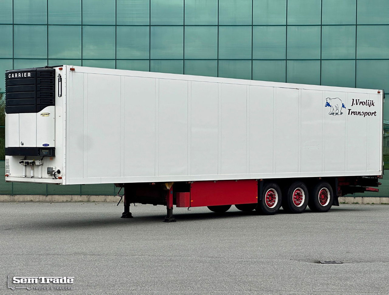 Schmitz Cargobull SKO 24 Carrier Maxima 1300 Flower Wide 2X Lift Axle - نصف مقطورة للتبريد: صورة 1 Schmitz Cargobull SKO 24 Carrier Maxima 1300 Flower Wide 2X Lift Axle - نصف مقطورة للتبريد: صورة 1
