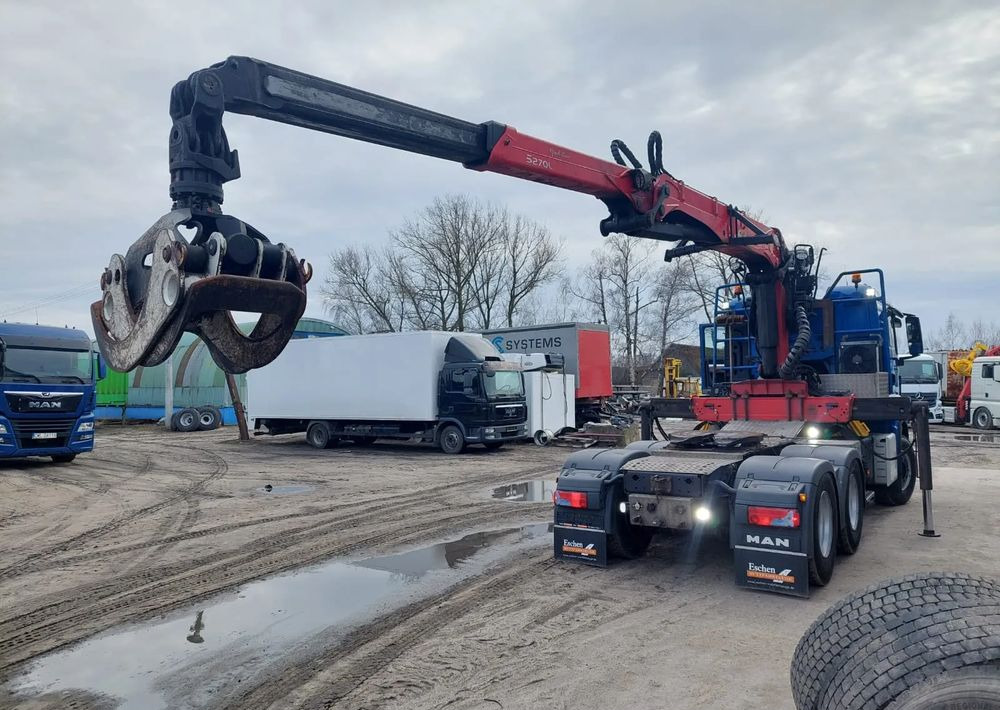 MAN TGS 26-480 6x4 do drewna PALFINGER Epsilon S 270L83 - مقطورة السحب: صورة 1 MAN TGS 26-480 6x4 do drewna PALFINGER Epsilon S 270L83 - مقطورة السحب: صورة 1