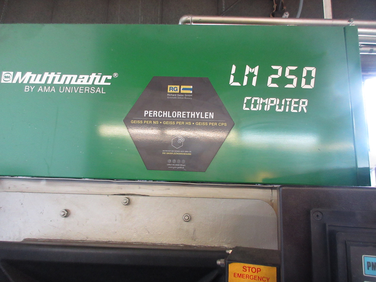 AMA Universal Multimatic LM 250 Computer Entfettungsanlage mit PER Perchlorethylen - أداة الماكينة: صورة 5 AMA Universal Multimatic LM 250 Computer Entfettungsanlage mit PER Perchlorethylen - أداة الماكينة: صورة 5