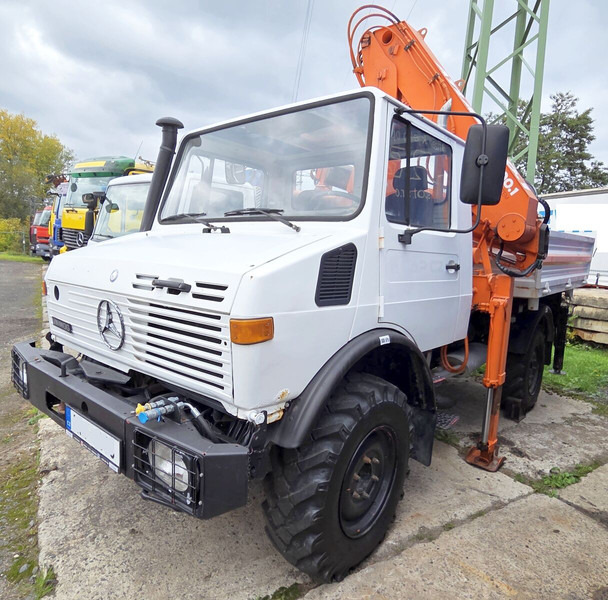 Mercedes-Benz UNIMOG 427.11 +12m! - شاحنة قلاب, شاحنة كرين: صورة 4 Mercedes-Benz UNIMOG 427.11 +12m! - شاحنة قلاب, شاحنة كرين: صورة 4
