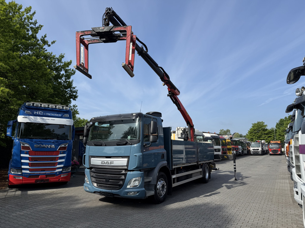 Daf CF320 Palfinger PK12001L Baustoffkran - شاحنات مسطحة, شاحنة كرين: صورة 1 Daf CF320 Palfinger PK12001L Baustoffkran - شاحنات مسطحة, شاحنة كرين: صورة 1