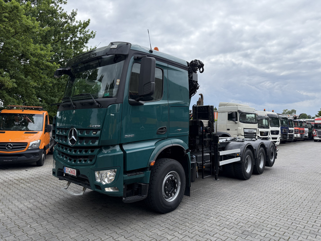 Mercedes-Benz Arocs 3251 8X4 Haken mit Kran HMF 2620 K5 - شاحنة برافعة خطافية, شاحنة كرين: صورة 1 Mercedes-Benz Arocs 3251 8X4 Haken mit Kran HMF 2620 K5 - شاحنة برافعة خطافية, شاحنة كرين: صورة 1