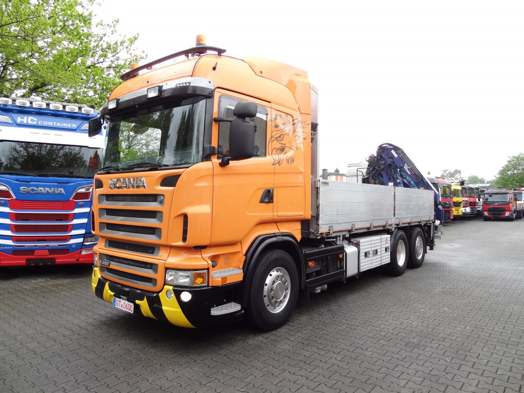 Scania R480 6X2*4 Kran Atlas 240 bis 20 Meter - شاحنات مسطحة, شاحنة كرين: صورة 1 Scania R480 6X2*4 Kran Atlas 240 bis 20 Meter - شاحنات مسطحة, شاحنة كرين: صورة 1