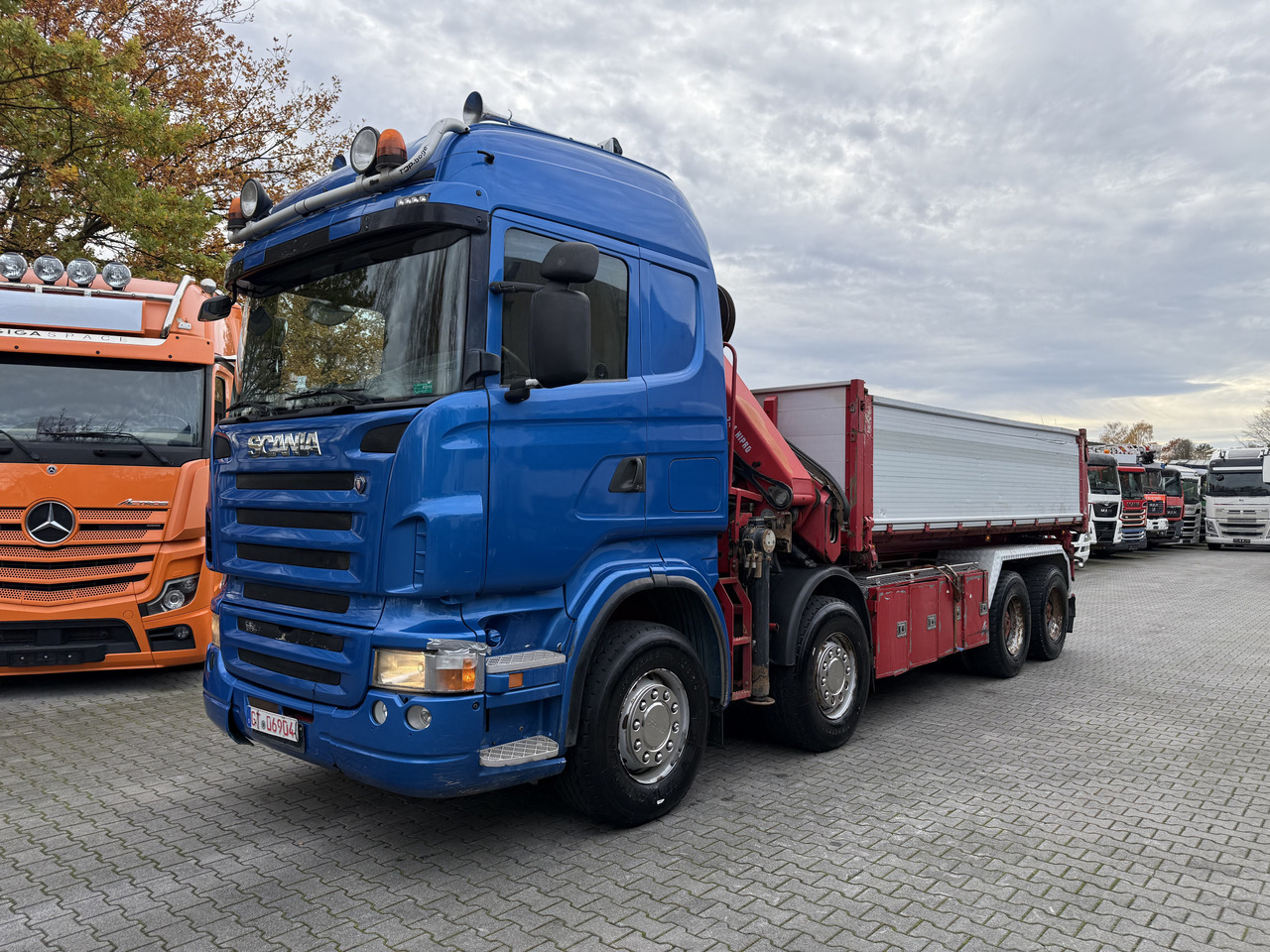 Scania R580 8X4 Kipper Kran HIAB 244-5 - شاحنة قلاب, شاحنة كرين: صورة 1 Scania R580 8X4 Kipper Kran HIAB 244-5 - شاحنة قلاب, شاحنة كرين: صورة 1