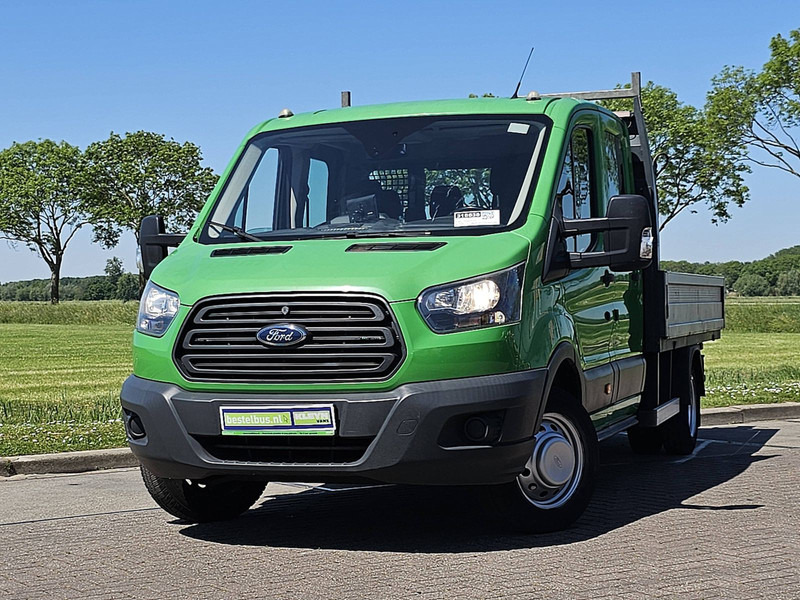 Ford Transit 2.0 DUB.CAB Hiab-Kraan! - شاحنة توصيل مفتوحة: صورة 1 Ford Transit 2.0 DUB.CAB Hiab-Kraan! - شاحنة توصيل مفتوحة: صورة 1