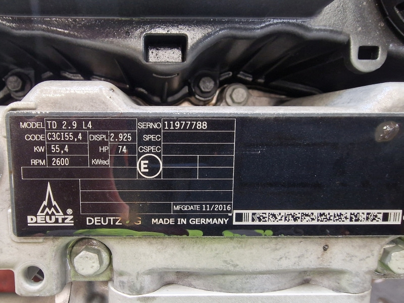 محرك - آلات الإنشاء للبيع Deutz TD 2.9 L4 New Engine (Plant): صورة 11 محرك - آلات الإنشاء للبيع Deutz TD 2.9 L4 New Engine (Plant): صورة 11