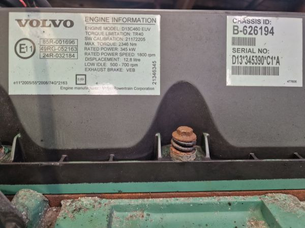 Volvo D13C460 EUV Engine (Truck) - محرك - شاحنة: صورة 2 Volvo D13C460 EUV Engine (Truck) - محرك - شاحنة: صورة 2