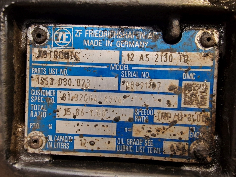 ZF MAN Astronic 12AS2130TD Gearbox - صندوق التروس: صورة 2 ZF MAN Astronic 12AS2130TD Gearbox - صندوق التروس: صورة 2