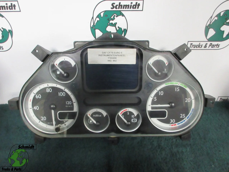 DAF 1743498 DIP 4 INSTRUMENTENPANEEL DAF CF EURO 5 - لوحة العدادات - شاحنة: صورة 1 DAF 1743498 DIP 4 INSTRUMENTENPANEEL DAF CF EURO 5 - لوحة العدادات - شاحنة: صورة 1