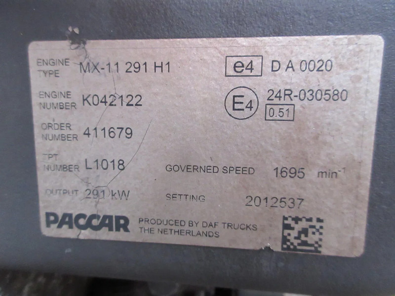 DAF 2301466//1972204//2190054//DAF CF MX 11 H1 400 PK EURO 6 - محرك - شاحنة: صورة 5 DAF 2301466//1972204//2190054//DAF CF MX 11 H1 400 PK EURO 6 - محرك - شاحنة: صورة 5