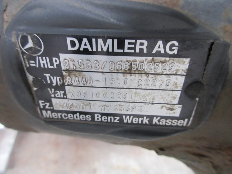 Mercedes-Benz R440-13,0/C22.5 VAR 746301 RATIO 2.533 MERCEDES BENZ 2542 EURO 6 - ترس تفاضلي - شاحنة: صورة 5 Mercedes-Benz R440-13,0/C22.5 VAR 746301 RATIO 2.533 MERCEDES BENZ 2542 EURO 6 - ترس تفاضلي - شاحنة: صورة 5