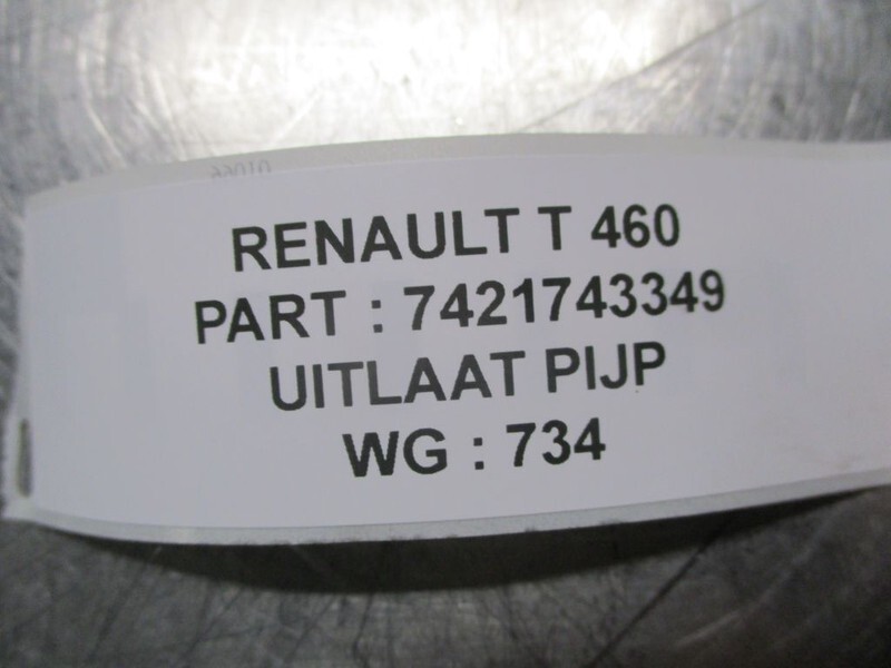 Renault 7421743349 uitlaat pijp T 460 - علبة العادم/ نظام العادم - شاحنة: صورة 2 Renault 7421743349 uitlaat pijp T 460 - علبة العادم/ نظام العادم - شاحنة: صورة 2