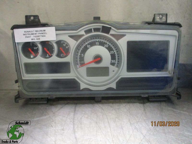 Renault MAGNUM 7420977604 INSTRUMENT PANEEL - لوحة العدادات - شاحنة: صورة 1 Renault MAGNUM 7420977604 INSTRUMENT PANEEL - لوحة العدادات - شاحنة: صورة 1