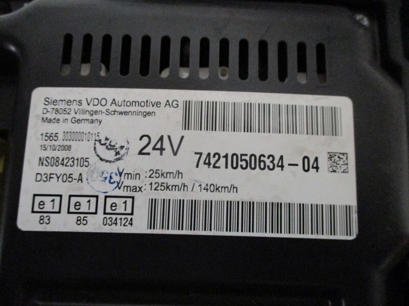 Renault MAGNUM 7421050634 INSTRUMENTENPANEEL EURO 5 - لوحة العدادات - شاحنة: صورة 2 Renault MAGNUM 7421050634 INSTRUMENTENPANEEL EURO 5 - لوحة العدادات - شاحنة: صورة 2