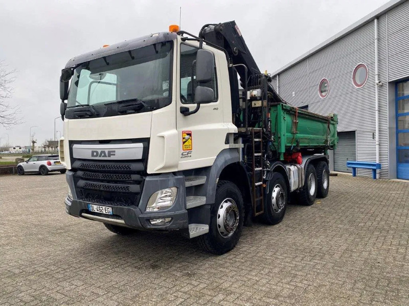 DAF CF410 / 8X4 / BIG AXLE / FULL-STEEL /2 SIDE TIPPER/ ONLY:363247 KM / AUTOMATIC / EURO-6 / 2014 - شاحنة كرين: صورة 1 DAF CF410 / 8X4 / BIG AXLE / FULL-STEEL /2 SIDE TIPPER/ ONLY:363247 KM / AUTOMATIC / EURO-6 / 2014 - شاحنة كرين: صورة 1