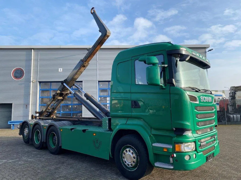 Scania R520 V8 / 8X4 / BIG AXLE / AJK HOOKLIFT 30TON / LIFT+LENKACHSE / NAVI / LEATHER / FULL-AIR / AUTOMATIC / EURO-6 / 2015 - شاحنة برافعة خطافية: صورة 2 Scania R520 V8 / 8X4 / BIG AXLE / AJK HOOKLIFT 30TON / LIFT+LENKACHSE / NAVI / LEATHER / FULL-AIR / AUTOMATIC / EURO-6 / 2015 - شاحنة برافعة خطافية: صورة 2