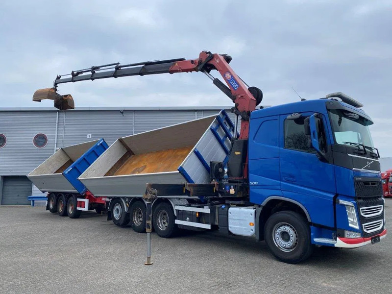 Volvo FH4-500 / HMF 3220K-RC / REMOTE / ROTATOR / 3SIDE TIPPER / DYNAMIC STEERING / ONLY:302623 KM / AUTOMATIC / EURO-6 / 2017 - شاحنة كرين: صورة 4 Volvo FH4-500 / HMF 3220K-RC / REMOTE / ROTATOR / 3SIDE TIPPER / DYNAMIC STEERING / ONLY:302623 KM / AUTOMATIC / EURO-6 / 2017 - شاحنة كرين: صورة 4