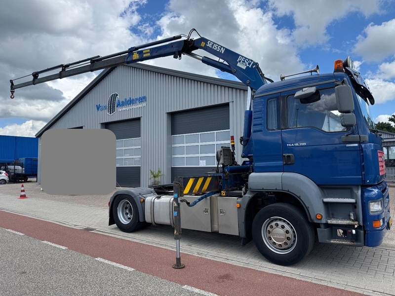 MAN TGA 18.310, Crane Pesci SE155N/4, Manual Kran, Grua, Grue, Kraan - رأس تريلا: صورة 1 MAN TGA 18.310, Crane Pesci SE155N/4, Manual Kran, Grua, Grue, Kraan - رأس تريلا: صورة 1