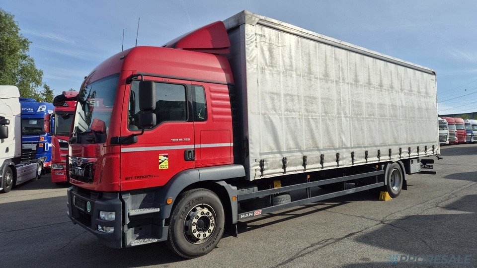 MAN TGM 18.320 EURO 6 valník s plachtou - شاحنة ذات ستائر جانبية: صورة 2 MAN TGM 18.320 EURO 6 valník s plachtou - شاحنة ذات ستائر جانبية: صورة 2