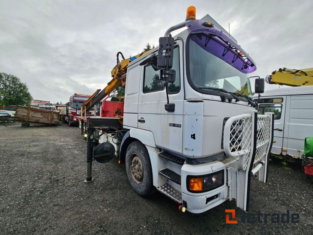1999 modell MAN 26.414 6x2 kranbil - شاحنات مسطحة, شاحنة كرين: صورة 1 1999 modell MAN 26.414 6x2 kranbil - شاحنات مسطحة, شاحنة كرين: صورة 1