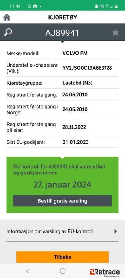 2010mod. VOLVO FM 400HK - شاحنات مسطحة, شاحنة كرين: صورة 2 2010mod. VOLVO FM 400HK - شاحنات مسطحة, شاحنة كرين: صورة 2