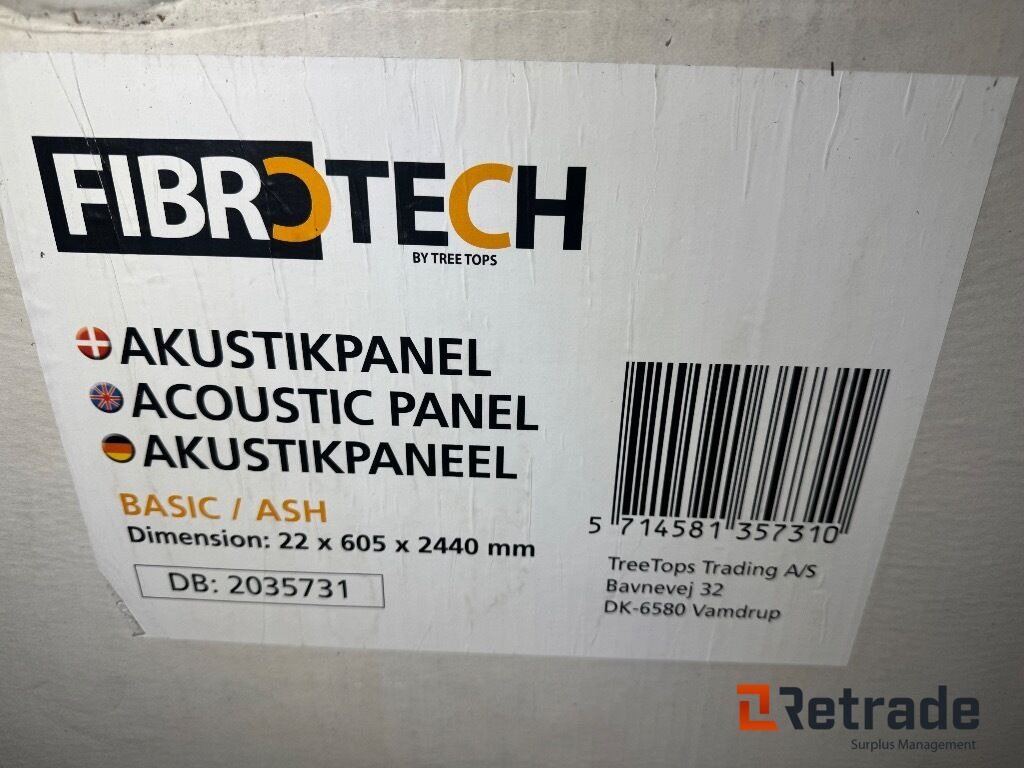 Akustikpanel Fibrotech 22x605x2440mm (basic/ash) - معدات الانشاءات: صورة 5 Akustikpanel Fibrotech 22x605x2440mm (basic/ash) - معدات الانشاءات: صورة 5