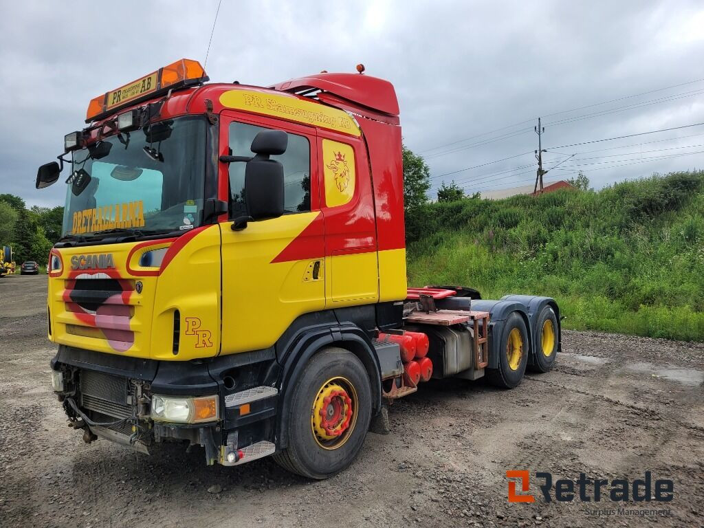 Dragbil trailerdragare med hydraulik Scania R500 6x4 samt extra chassi - رأس تريلا: صورة 1 Dragbil trailerdragare med hydraulik Scania R500 6x4 samt extra chassi - رأس تريلا: صورة 1