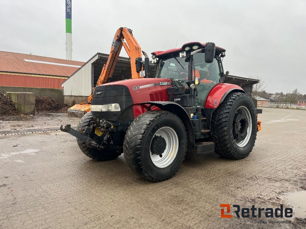 Traktor CASE IH PUMA 185 CVX Med landevejsdæk og MULAC græsklipper. - آلات زراعية: صورة 1 Traktor CASE IH PUMA 185 CVX Med landevejsdæk og MULAC græsklipper. - آلات زراعية: صورة 1