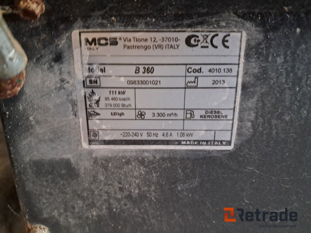 Varmekanon Master B 360 - سخان الإنشاء: صورة 5 Varmekanon Master B 360 - سخان الإنشاء: صورة 5