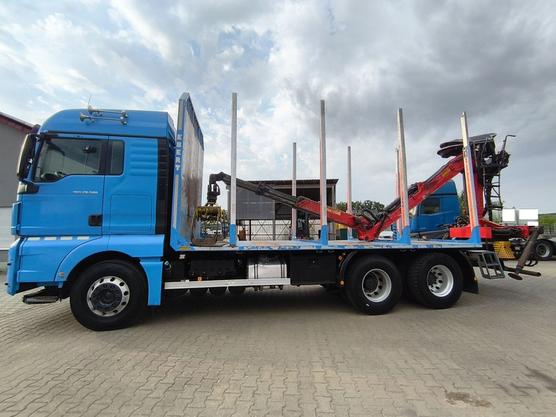 MAN TGX 26.500 Holz-LKW Euro6 6x4 Holztransporter m Palfinger (16) - شاحنة قطع الأشجار, شاحنة كرين: صورة 5 MAN TGX 26.500 Holz-LKW Euro6 6x4 Holztransporter m Palfinger (16) - شاحنة قطع الأشجار, شاحنة كرين: صورة 5