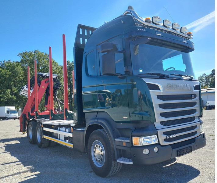 Scania R490 6x4 Euro 6 Kurzholz Palfinger AHK (2) - شاحنة قطع الأشجار, شاحنة كرين: صورة 5 Scania R490 6x4 Euro 6 Kurzholz Palfinger AHK (2) - شاحنة قطع الأشجار, شاحنة كرين: صورة 5