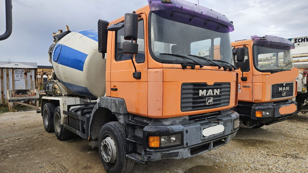 MAN FE 410A 8x4 mixer - 7m3 - euro 3 - شاحنة خلاطة خرسانة: صورة 2 MAN FE 410A 8x4 mixer - 7m3 - euro 3 - شاحنة خلاطة خرسانة: صورة 2
