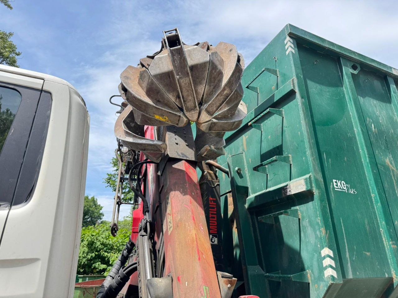 Scania P 410 6x2 penz crane 12Z + abroll multilift + scissors - steering axle - ناقلة حاويات/ شاحنة حاويات: صورة 2 Scania P 410 6x2 penz crane 12Z + abroll multilift + scissors - steering axle - ناقلة حاويات/ شاحنة حاويات: صورة 2