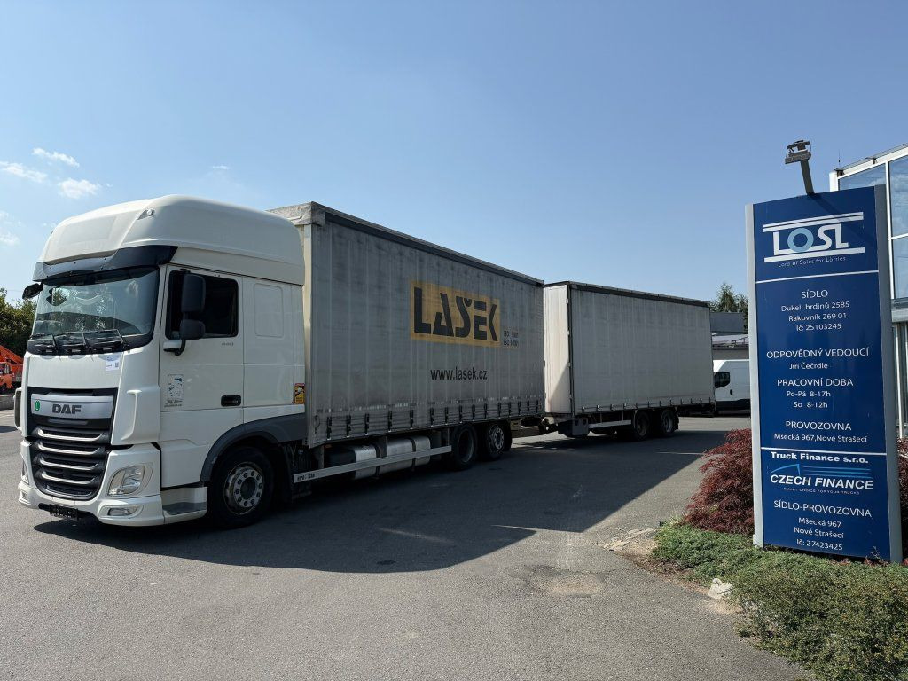 DAF XF440 EURO 6 6x2 + Agrikom - شاحنة ذات ستائر جانبية: صورة 1 DAF XF440 EURO 6 6x2 + Agrikom - شاحنة ذات ستائر جانبية: صورة 1