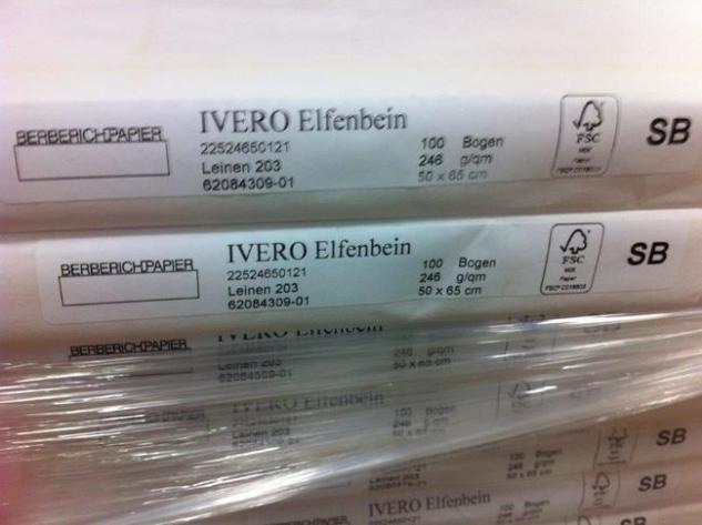 Fine paper Ivero ivory board linen - آلات الطباعة: صورة 2 Fine paper Ivero ivory board linen - آلات الطباعة: صورة 2