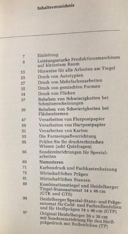 Heidelberg OHT Manual "Winke für den Maschinenmeister" (Hints for the Machine Operator) - آلة تجليد: صورة 2 Heidelberg OHT Manual "Winke für den Maschinenmeister" (Hints for the Machine Operator) - آلة تجليد: صورة 2