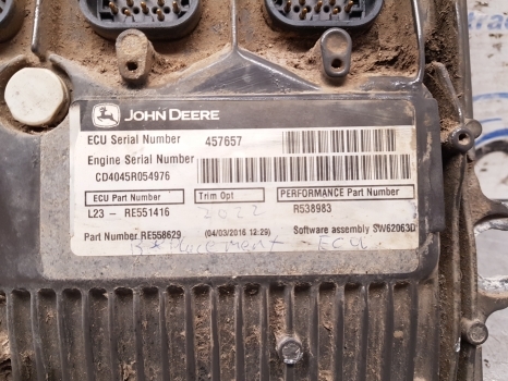 Claas Arion 500 Series A34 530 Engine Control Ecu 11478320, Re551416, R538983 - وحدة إي سي يو - جرار: صورة 3 Claas Arion 500 Series A34 530 Engine Control Ecu 11478320, Re551416, R538983 - وحدة إي سي يو - جرار: صورة 3