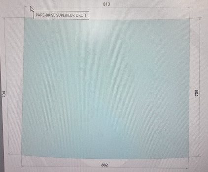 John Deere Sg 2 Cab 40, 50, 55 Series,windscreen Upper Right R50753 - نافذة و قطع الغيار: صورة 5 John Deere Sg 2 Cab 40, 50, 55 Series,windscreen Upper Right R50753 - نافذة و قطع الغيار: صورة 5