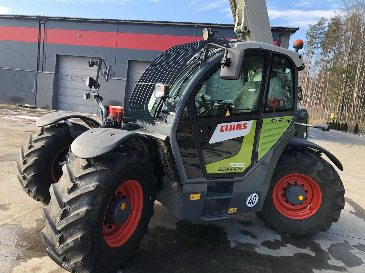 آلة رفع ونقل تلسكوبية CLAAS SCORPION 7055 Varipower, Klima, Zaczep hydr,Centr smar,z Francji: صورة 1