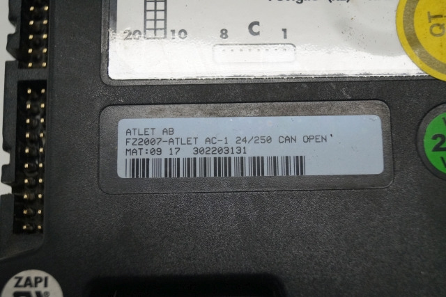 Atlet 302203131 | Rij regeling driving controller FZ 2007 ATLET AC-I 24/250 Can - وحدة إي سي يو - معدات المناولة: صورة 2 Atlet 302203131 | Rij regeling driving controller FZ 2007 ATLET AC-I 24/250 Can - وحدة إي سي يو - معدات المناولة: صورة 2