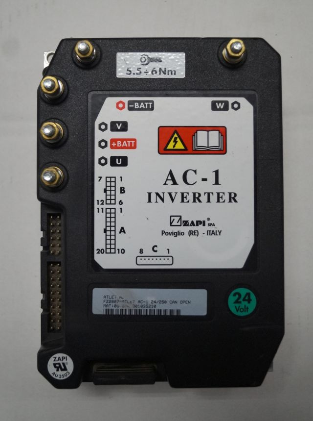 Atlet FZ2007 | Rijregeling Drive controller ZAPI AC1 FZ2007 24/250A can open sn. - وحدة إي سي يو - معدات المناولة: صورة 1 Atlet FZ2007 | Rijregeling Drive controller ZAPI AC1 FZ2007 24/250A can open sn. - وحدة إي سي يو - معدات المناولة: صورة 1