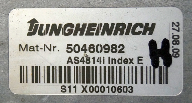 Jungheinrich 50460982 | Hef regeling Lifting controller AS4814i index E from ET - وحدة إي سي يو - معدات المناولة: صورة 2 Jungheinrich 50460982 | Hef regeling Lifting controller AS4814i index E from ET - وحدة إي سي يو - معدات المناولة: صورة 2