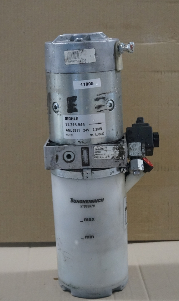 Jungheinrich 51006444 | Pump unit 24V 2,2KW Mahle AMJ5811 Pump motor 51056970 Pump unit 24V 2,2KW Mahle AMJ5811 Pump motor 51056970 Tank 51038870 Valve block 51341531 for ERE225 - مضخة هيدروليكية - معدات المناولة: صورة 1 Jungheinrich 51006444 | Pump unit 24V 2,2KW Mahle AMJ5811 Pump motor 51056970 Pump unit 24V 2,2KW Mahle AMJ5811 Pump motor 51056970 Tank 51038870 Valve block 51341531 for ERE225 - مضخة هيدروليكية - معدات المناولة: صورة 1