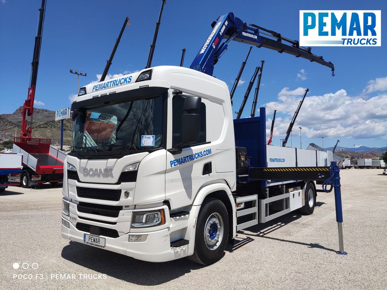SCANIA P 370 4X2 GRUA CAJA FIJA - شاحنات مسطحة, شاحنة كرين: صورة 1 SCANIA P 370 4X2 GRUA CAJA FIJA - شاحنات مسطحة, شاحنة كرين: صورة 1