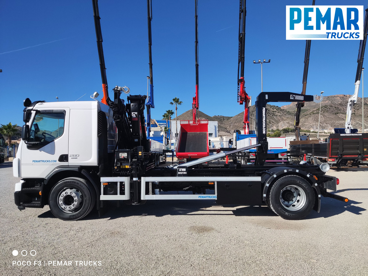 شاحنة قلاب, شاحنة كرين VOLVO FE 280 GRUA MULTILIFT 18T EURO 6: صورة 22