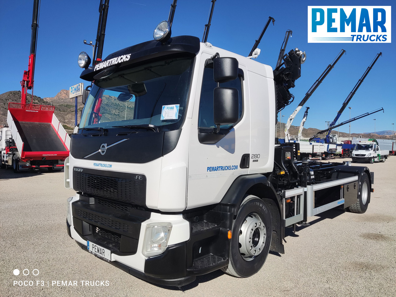 شاحنة قلاب, شاحنة كرين VOLVO FE 280 GRUA MULTILIFT 18T EURO 6: صورة 11