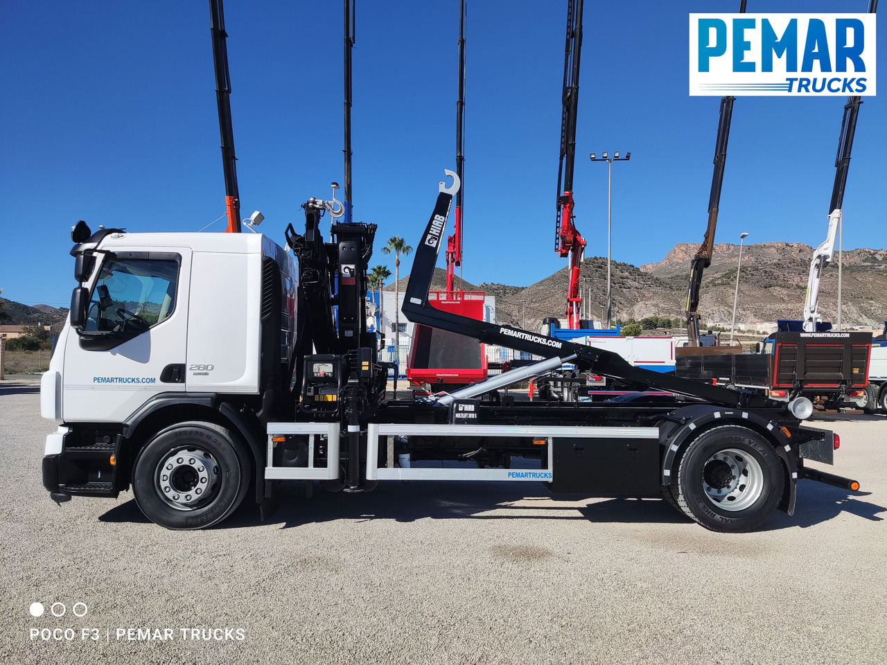 شاحنة قلاب, شاحنة كرين VOLVO FE 280 GRUA MULTILIFT 18T EURO 6: صورة 19