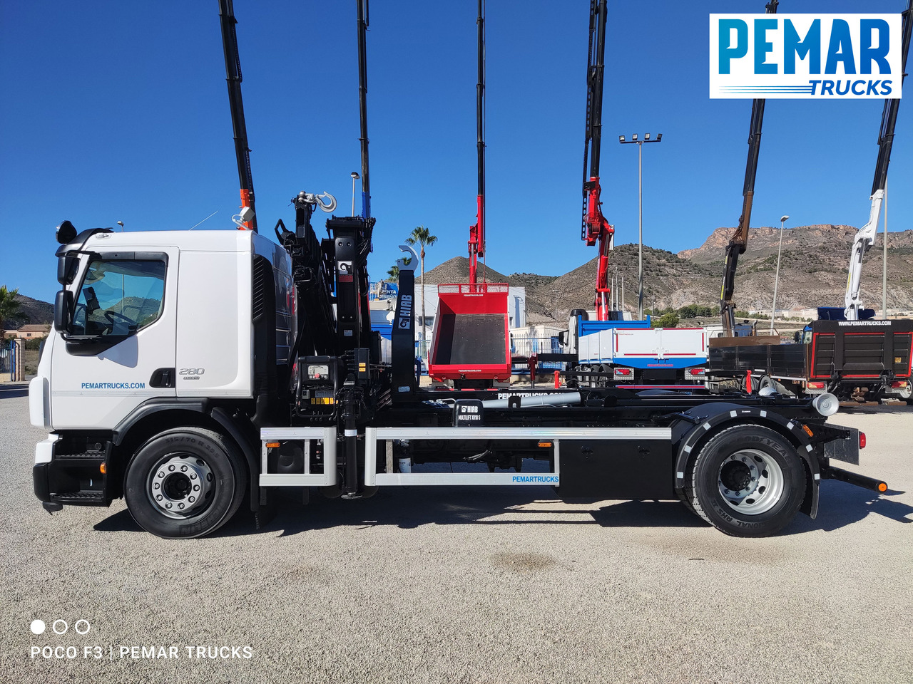 شاحنة قلاب, شاحنة كرين VOLVO FE 280 GRUA MULTILIFT 18T EURO 6: صورة 18