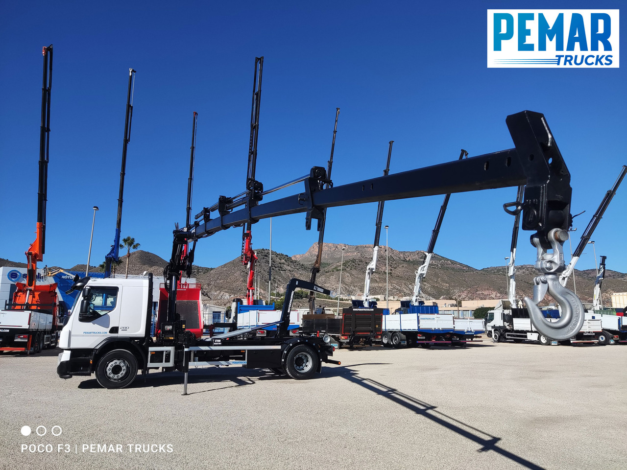 شاحنة قلاب, شاحنة كرين VOLVO FE 280 GRUA MULTILIFT 18T EURO 6: صورة 9