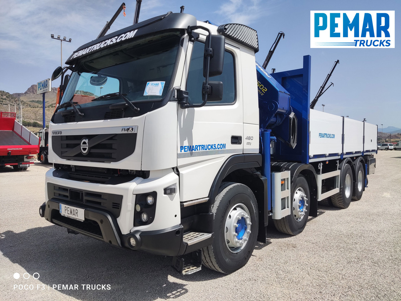 VOLVO FMX 460 8X4 GRUA CAJA FIJA ABIERTA - شاحنات مسطحة: صورة 2 VOLVO FMX 460 8X4 GRUA CAJA FIJA ABIERTA - شاحنات مسطحة: صورة 2